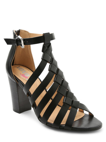 Women's Baxter Strappy Block Heel Sandals, Color: - Black