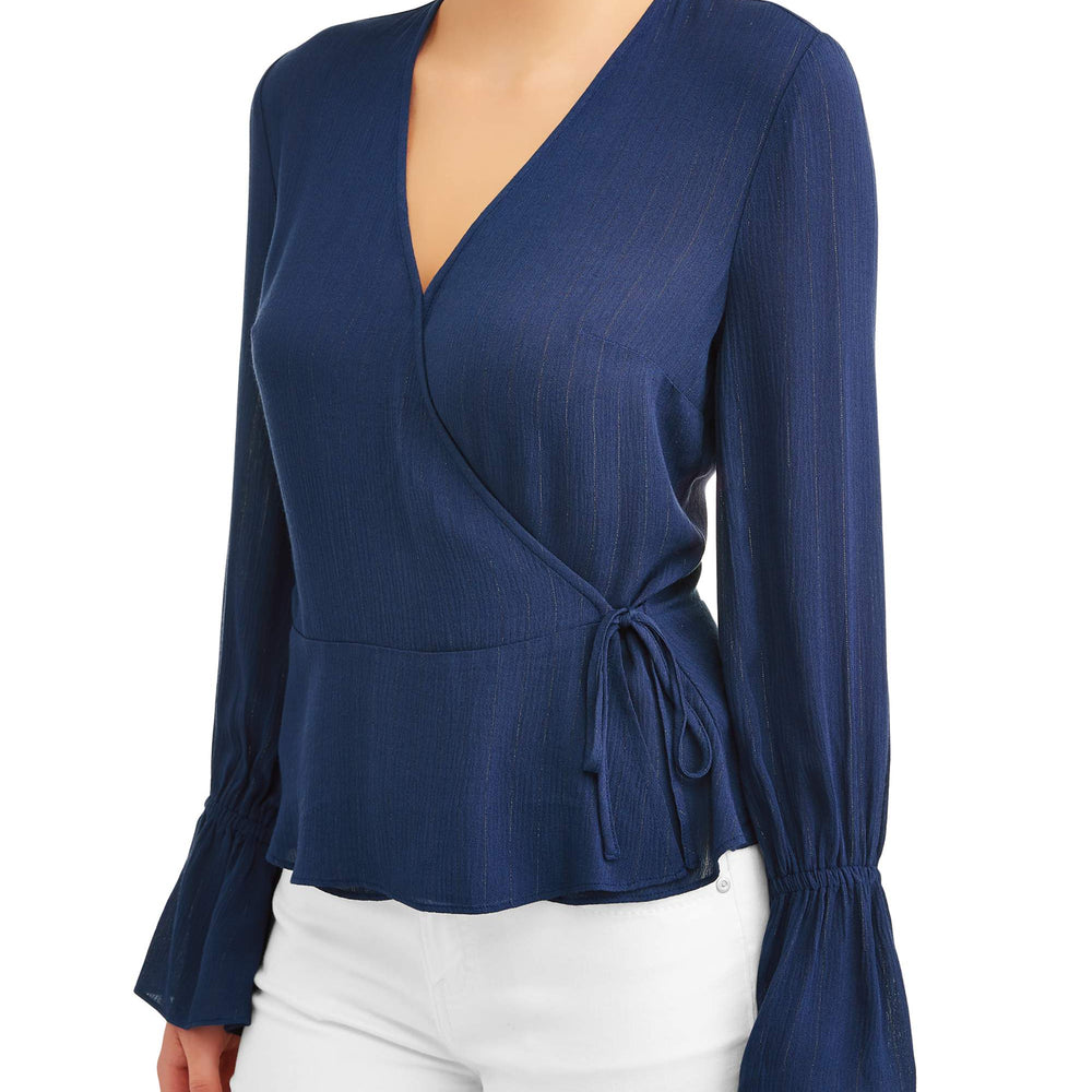 Women's Peplum Wrap Top