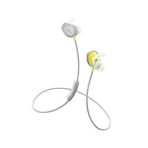 Bose SoundSport, Wireless Earbuds, (Sweatproof Bluetooth Headphones for Running and Sports), Citron