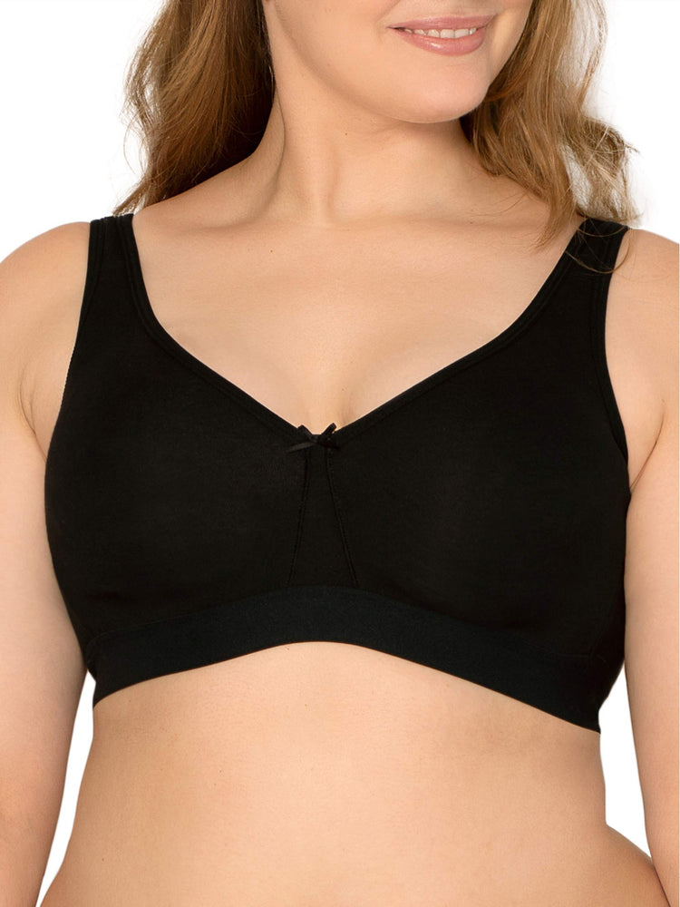 Fruit of the Loom Women's Plus Size Beyond Soft Wireless Cotton Bra