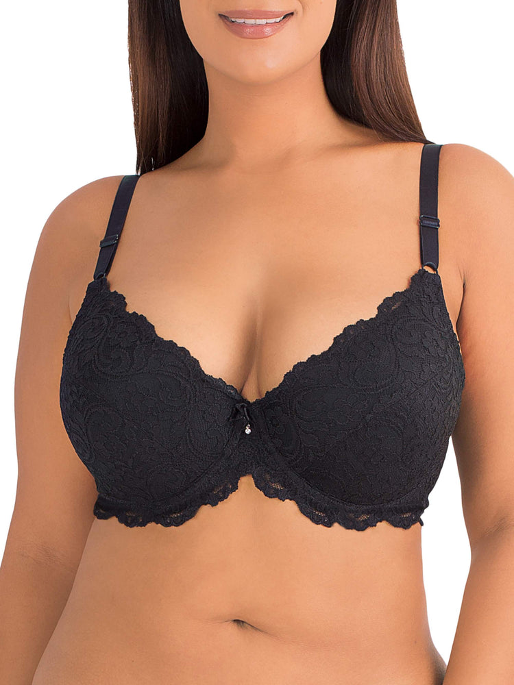Women’s Curvy Signature Lace Push-Up Bra With Added Support