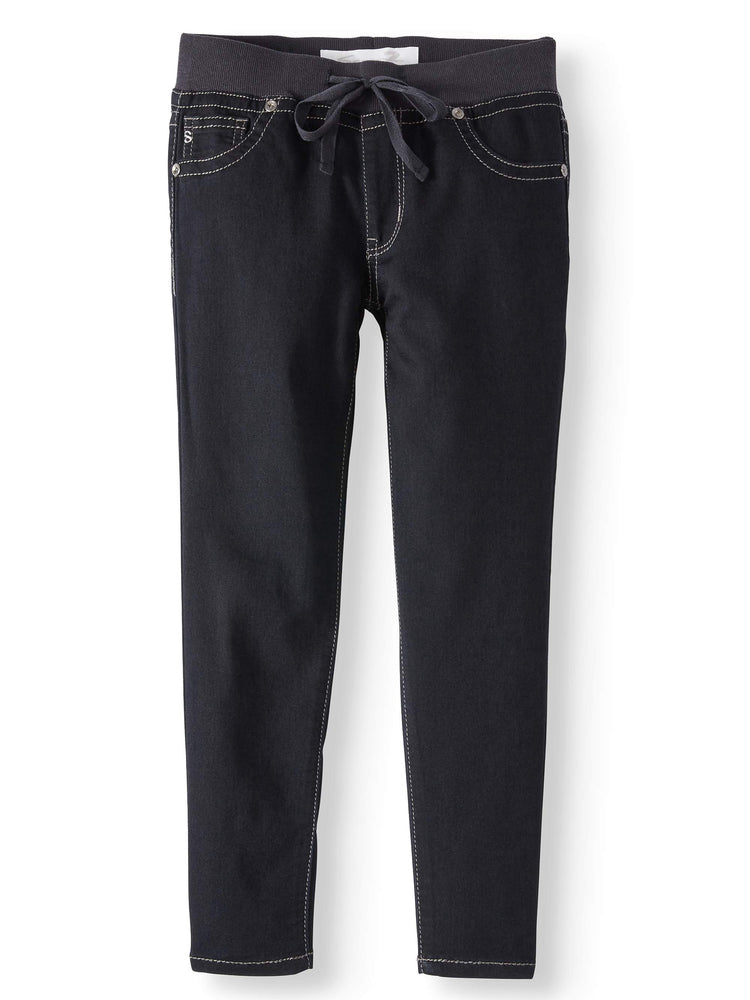 Seven7 Knit Waist Ankle Skinny Jeans (Big Girls)