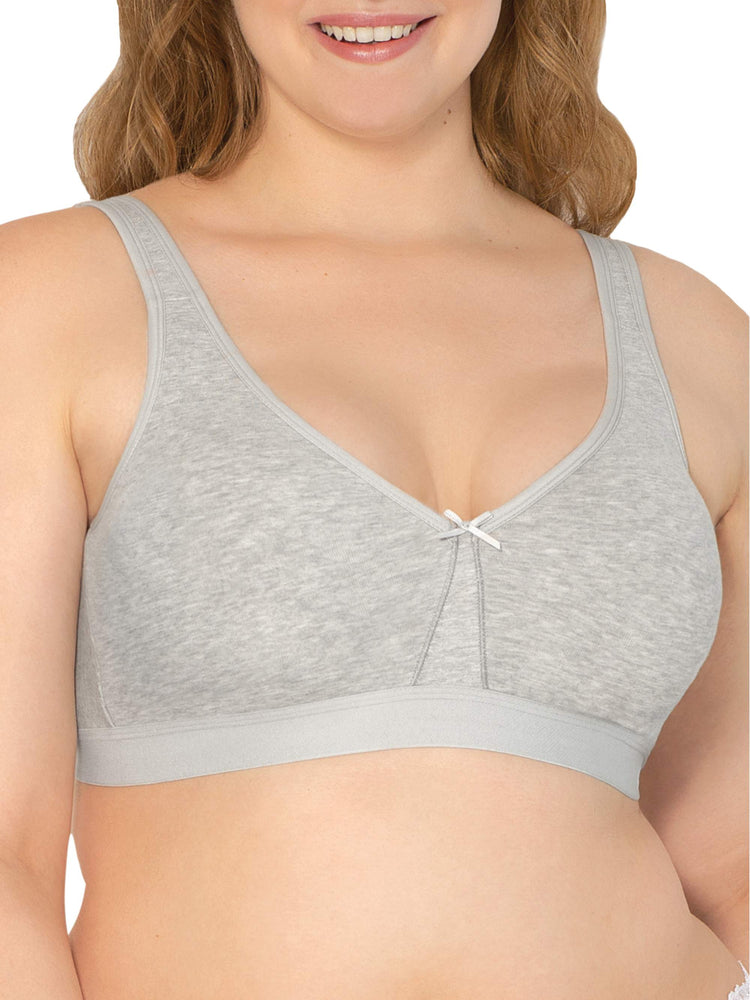 Fruit of the Loom Women's Plus Size Beyond Soft Wireless Cotton Bra