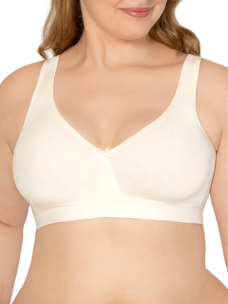 Fruit of the Loom Women's Plus Size Beyond Soft Wireless Cotton Bra