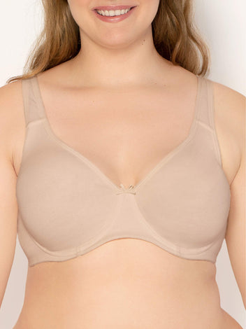 Fruit of the Loom Women's Plus Size Beyond Soft Cotton Unlined Underwire Bra