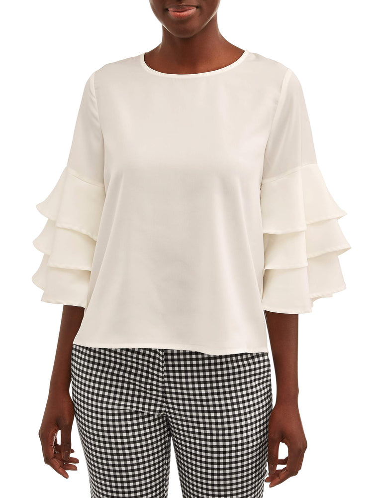 Women's Ruffle Sleeve Top