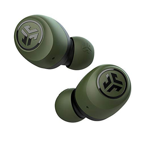 JLab Audio Go Air True Wireless Bluetooth Earbuds + Charging Case | Green | Dual Connect | IP44 Sweat Resistance | Bluetooth 5.0 Connection | 3 EQ Sound Settings: JLab Signature, Balanced, Bass Boost