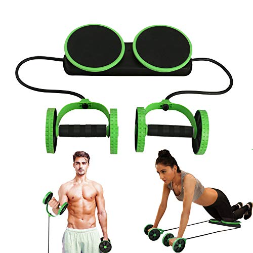 MACUNIN Multi Function Double Ab Roller Wheel,New Version Ab Wheel,Exercise and Fitness Wheel for Home Gym,Abdomen and Arm Workout Equipment Waist Slimming Trainer for Man and Women