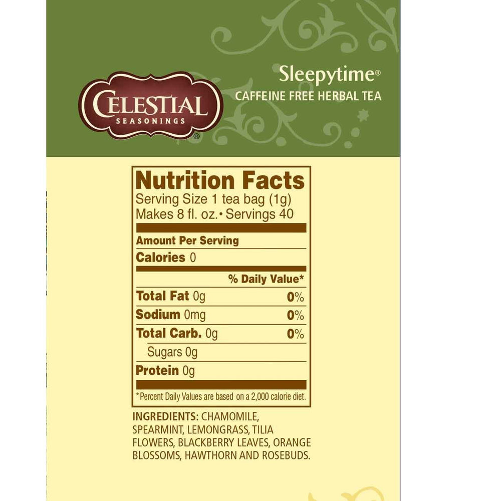 Celestial Seasonings Herbal Tea, Sleepytime, 40 Count Box (Pack of 6)