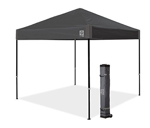 E-Z UP Ambassador Instant Shelter Canopy, 10 by 10', White Slate