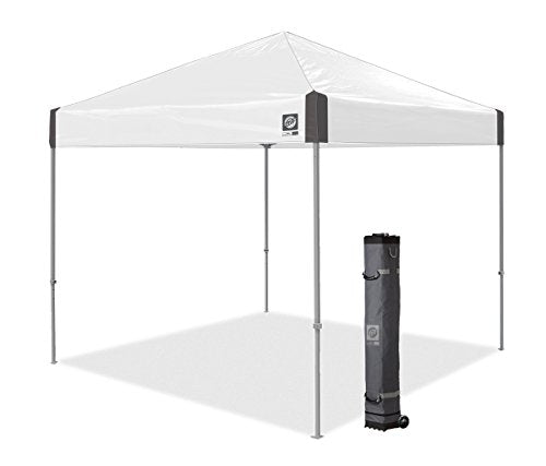 E-Z UP Ambassador Instant Shelter Canopy, 10 by 10', White Slate